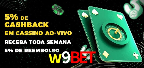 Promoções do cassino ao Vivo w9bet